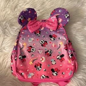 Kids Minnie Mouse Pink and Purple Backpack